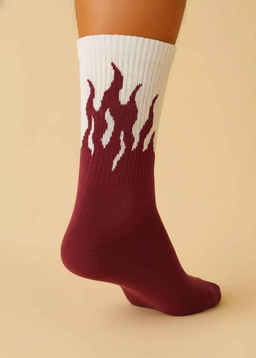 Шкарпетки Flames White RedSocks фото